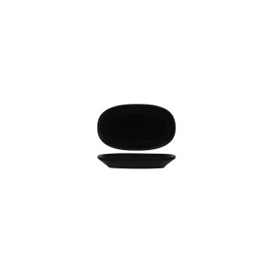 Notte Black Oval Coupe Dish 150x85x20mm