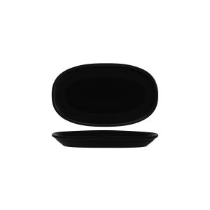 Notte Black Oval Coupe Dish 290x170x32mm