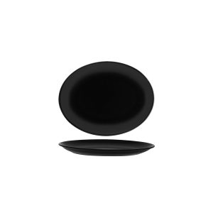 Notte Black Oval Coupe Platter 250x185x26mm