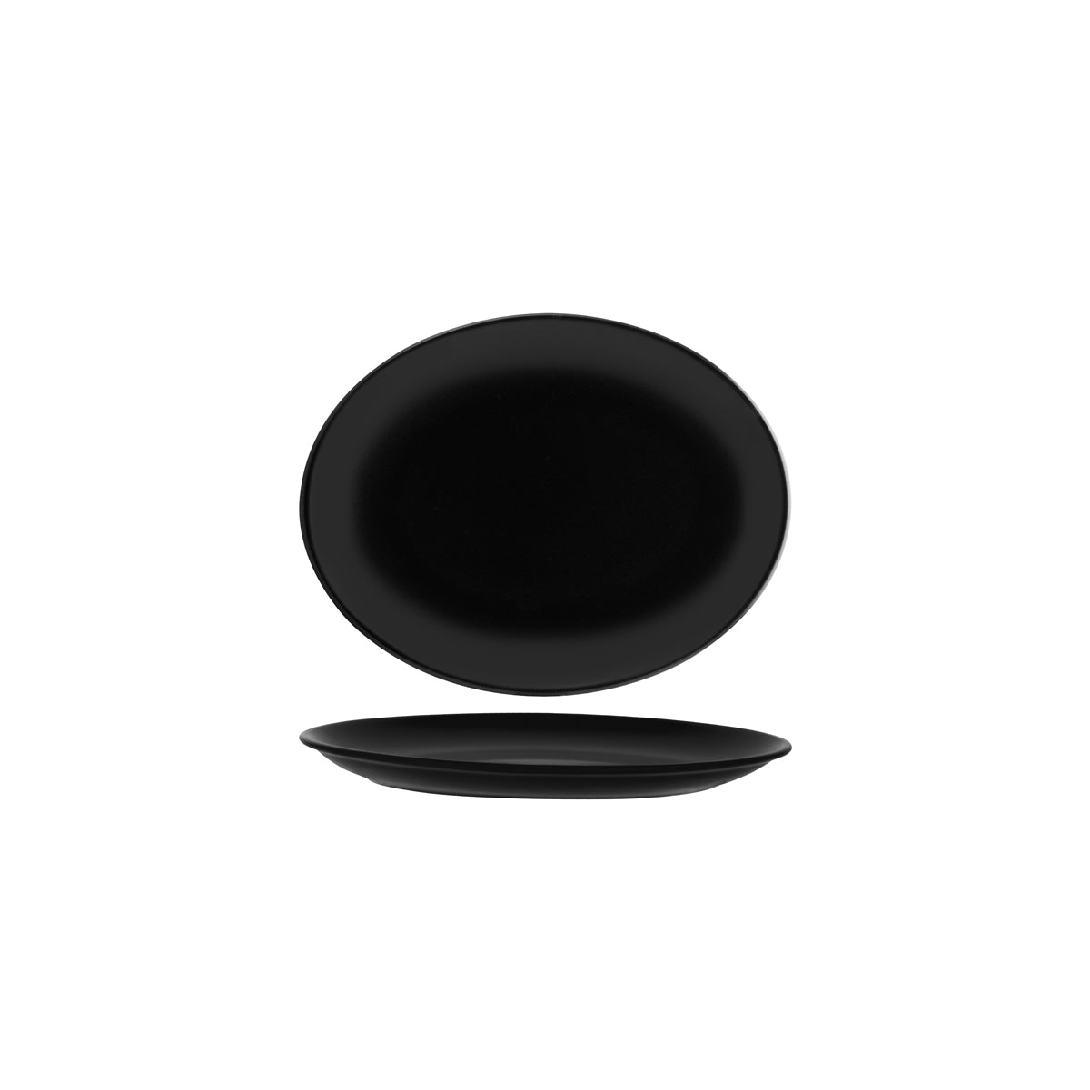 Notte Black Oval Coupe Platter 250x185x26mm