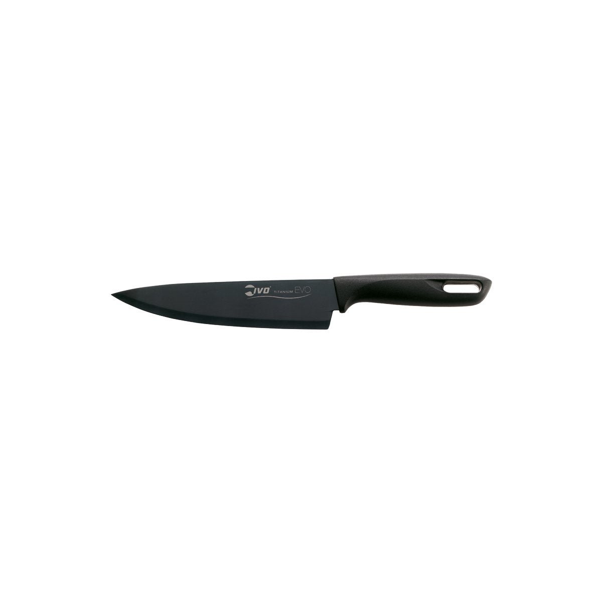 Titanium Evo Chefs Knife Black Handle 180mm