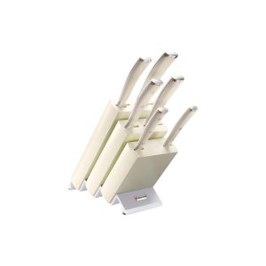 Classic Ikon Creme Knife Block Set 7pc