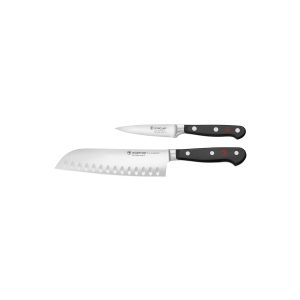 Classic Black Santoku & Paring Set 2pc