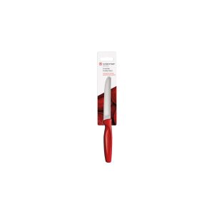 Create Serrated Paring Knife Red Handle 100mm