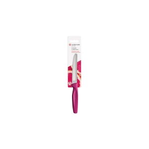 Create Serrated Paring Knife Magenta Handle 100mm