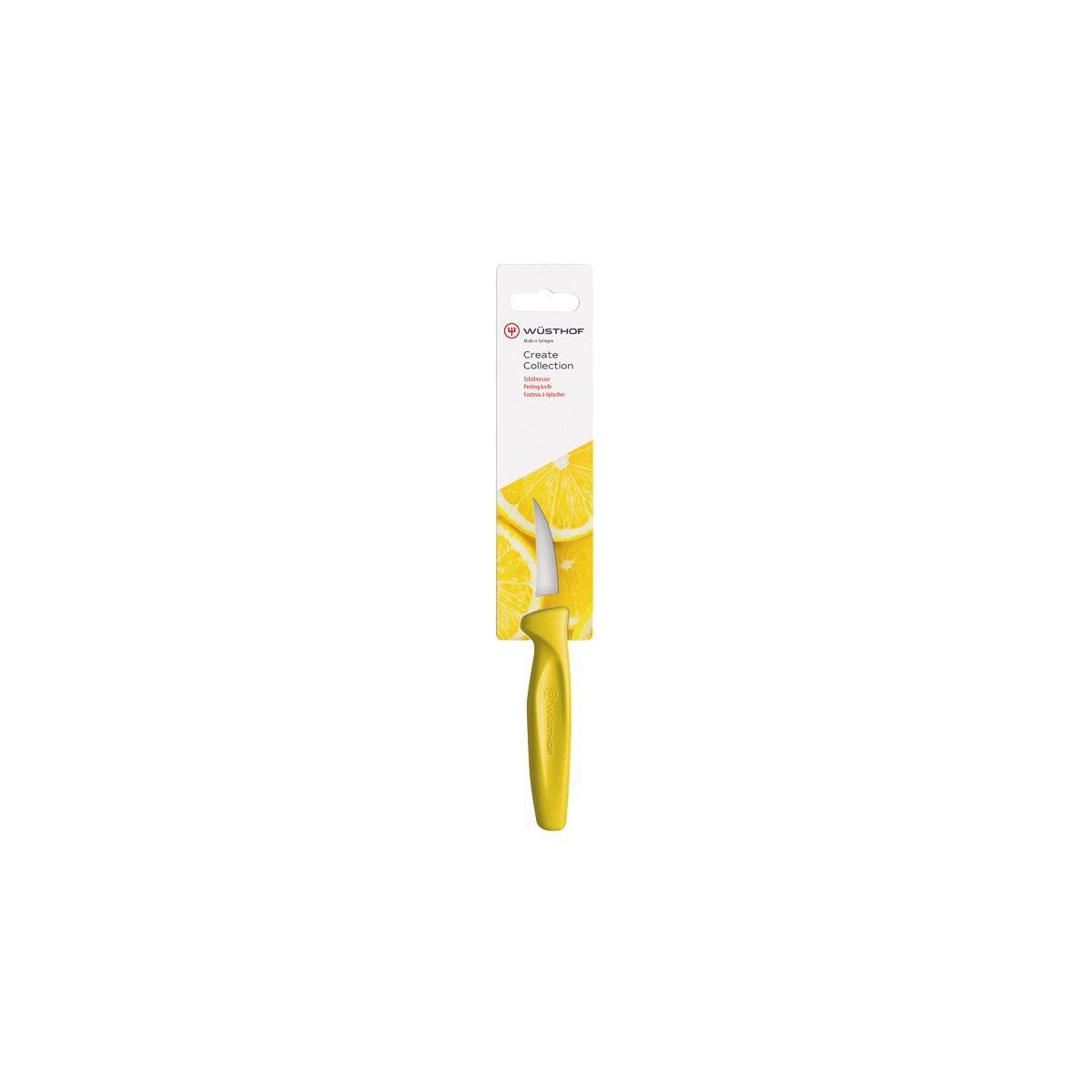 Create Peeling Knife Yellow Handle 60mm