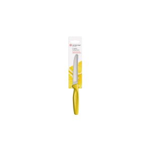 Create Serrated Paring Knife Yellow Handle 100mm