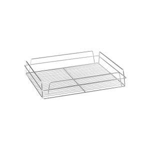 Trenton Glass Basket - Rectangular Zinc Plated