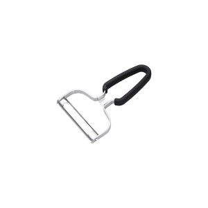 Vegetable Peeler Stainless Steel Black Rubber Handle 153x102mm