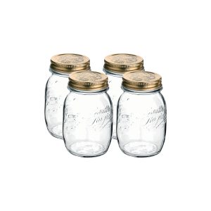 Quattro Stagioni Jar with Lid 4 Piece Set 90x136mm / 500ml