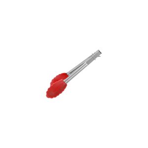 Utility Tong with Red Silicone Head 180mm