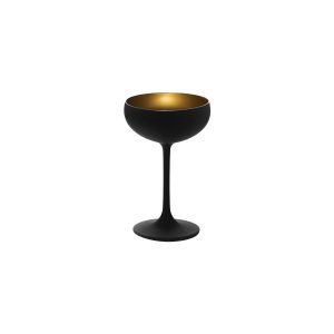 Olympic Champagne Saucer Gold / Matt Black 230ml