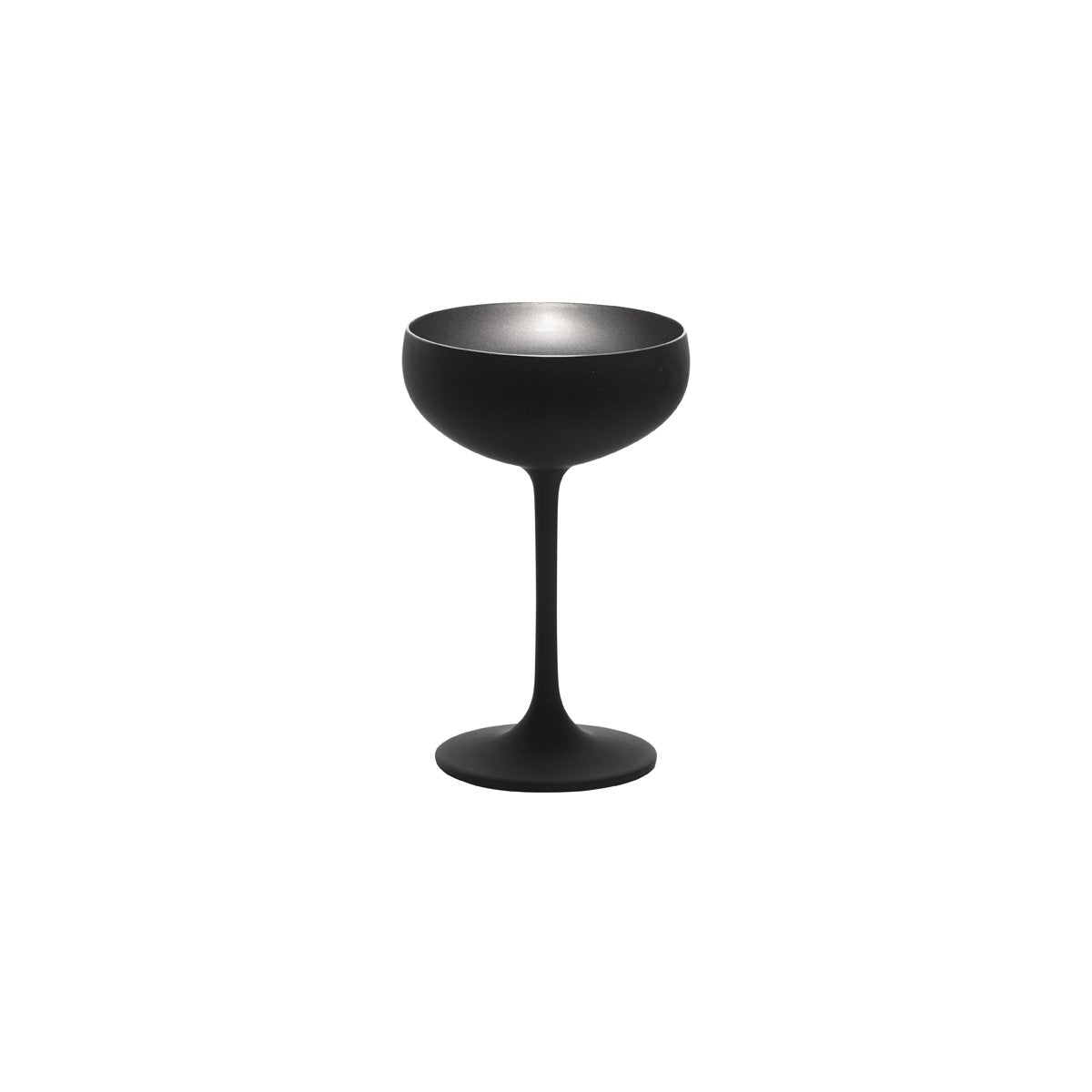 Olympic Champagne Saucer Silver / Matt Black 230ml