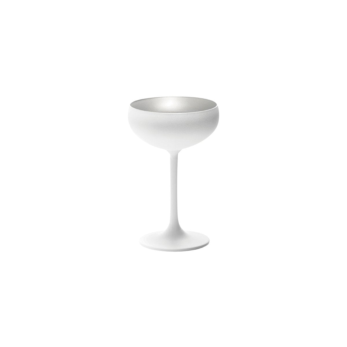Olympic Champagne Saucer Silver / Matt White 230ml
