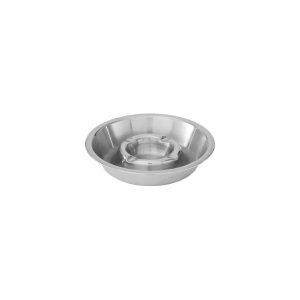 Trenton Double Well Ashtray - Stainless Steel