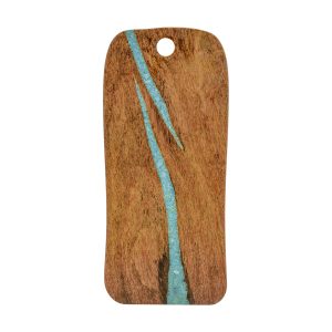 Cheforward Lapis Cherry with Turquoise Rectangular Board