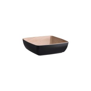 Zicco Melamine Echo Black / Birch Serving Bowl 250x250x75mm