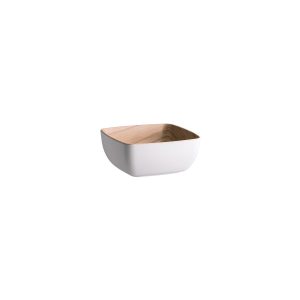 Zicco Melamine Echo White / Birch Serving Bowl 176x162x75mm