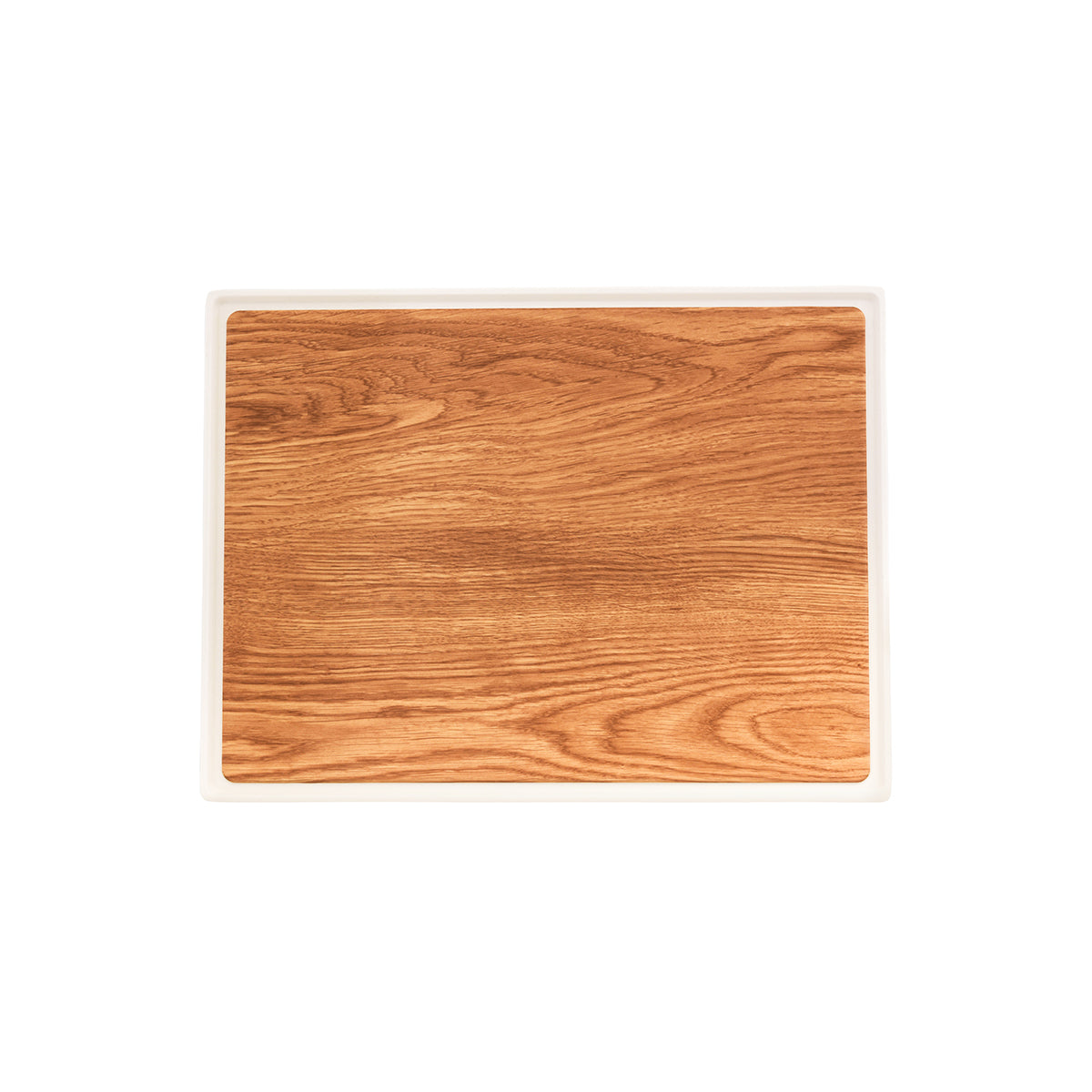 Zicco Melamine Contempo Oak Rectangular Tray 350x260x15mm