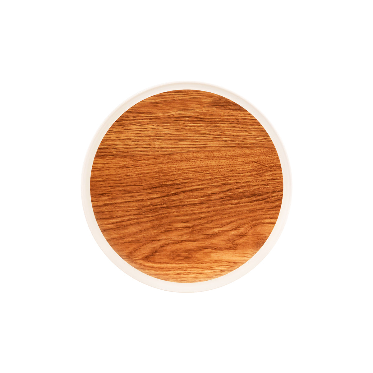 Zicco Melamine Contempo Oak Round Tray 405x15mm