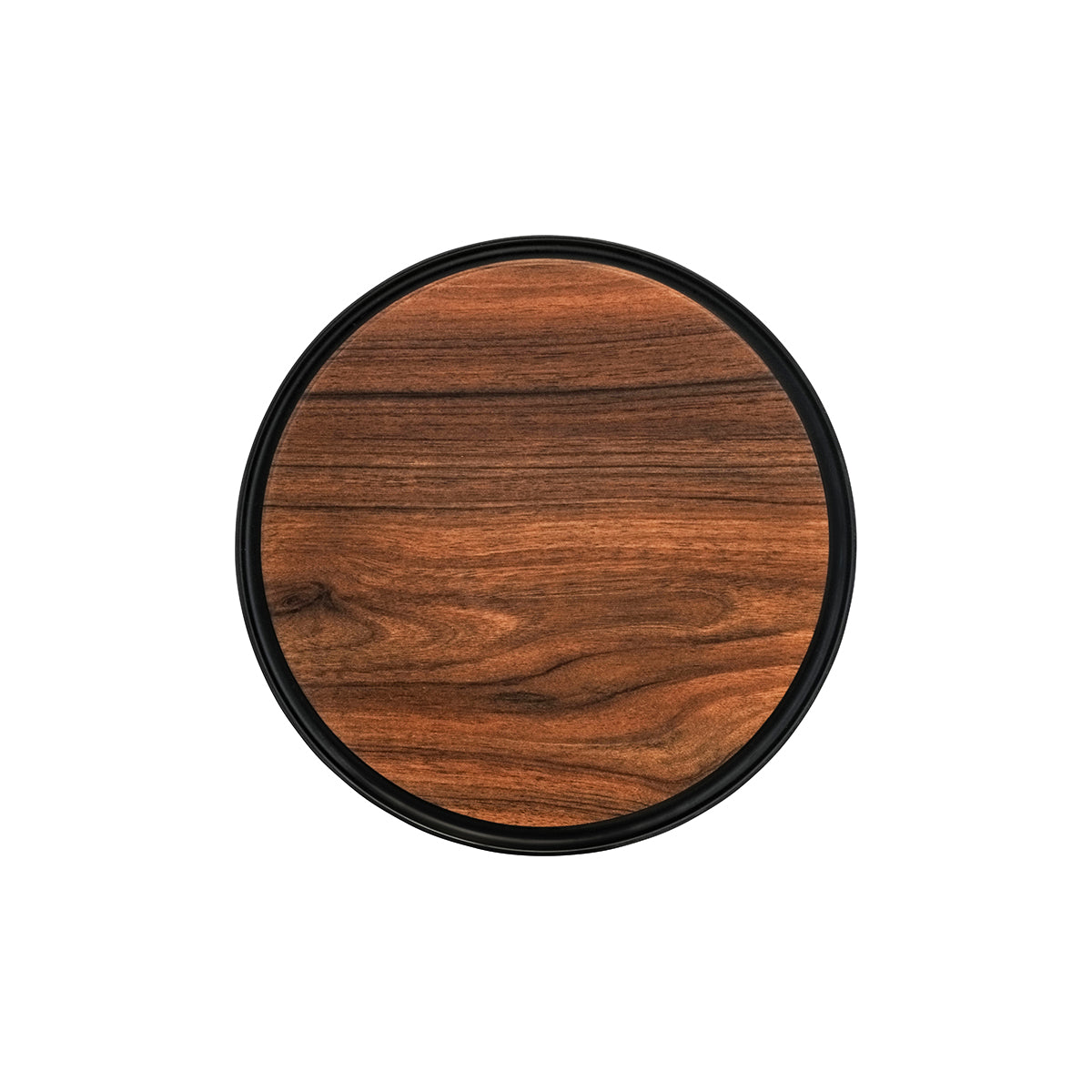Zicco Melamine Contempo Dark Round Tray 405x15mm