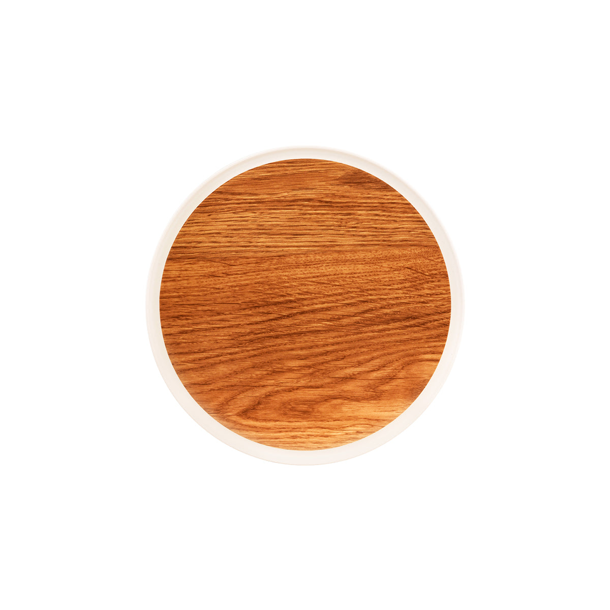Zicco Melamine Contempo Oak Round Tray 354x15mm