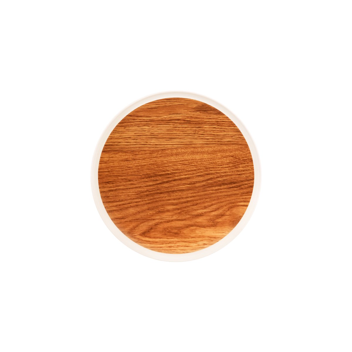 Zicco Melamine Contempo Oak Round Tray 304x15mm