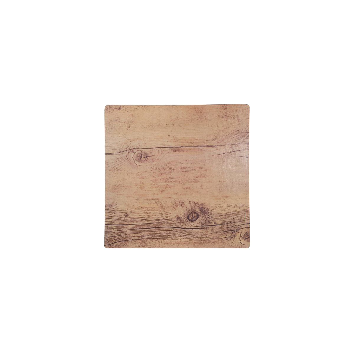 Wood Effect Oak Square Platter 255x255mm
