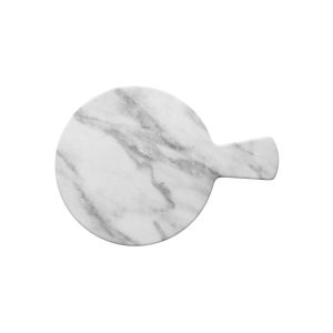Marble Effect Round Platter with Handle 230mm