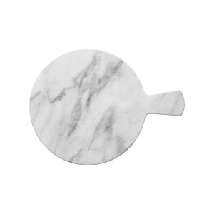 Marble Effect Round Platter with Handle 280mm