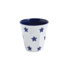 Navy Blue Stars on White Tumbler 300ml