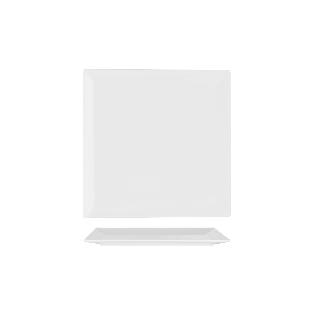 White Square Flat Plate 250x250mm