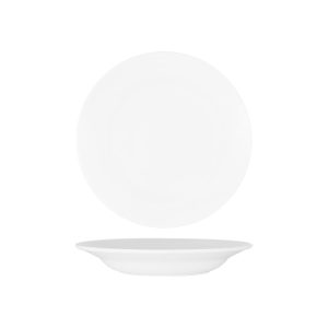 White Pasta Plate Wide Rim 230mm