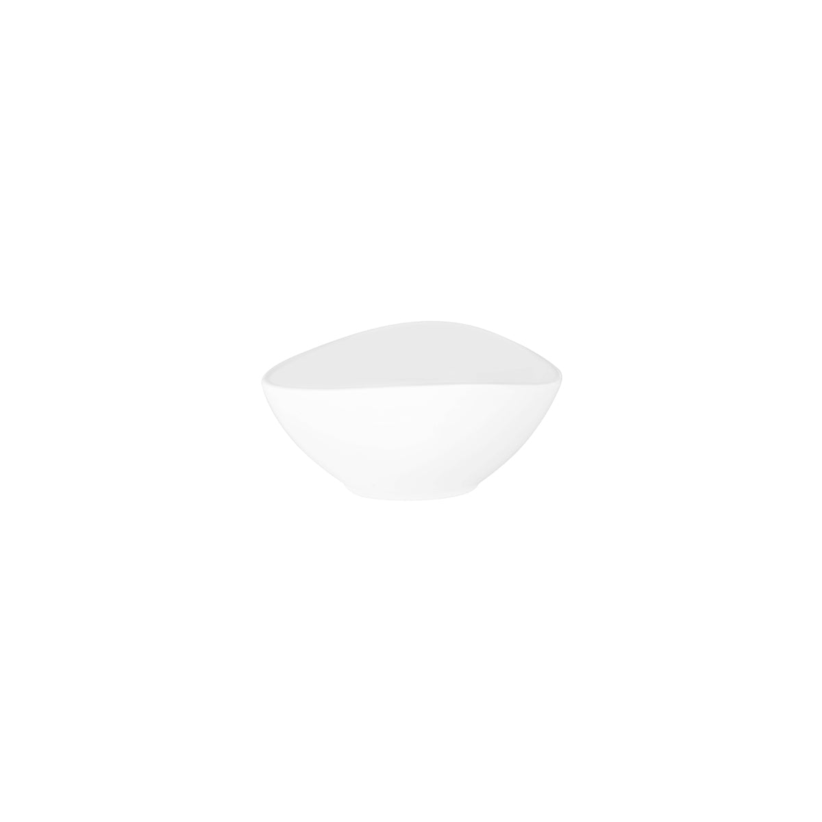 White Triangular Salad Bowl 203x165x89mm