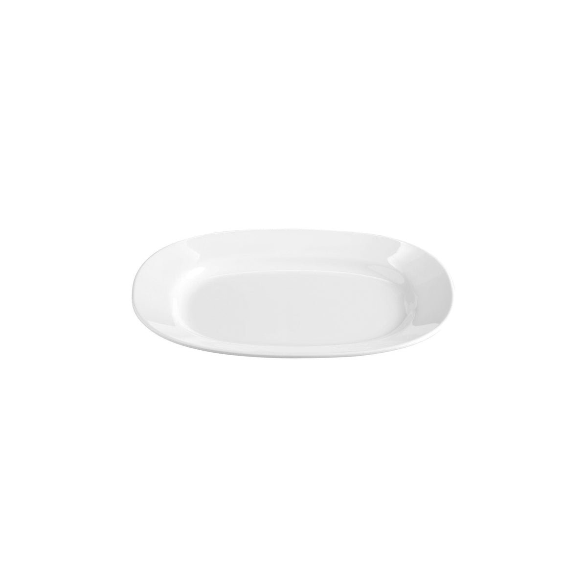 White Oval Platter Wide Rim 300x245mm
