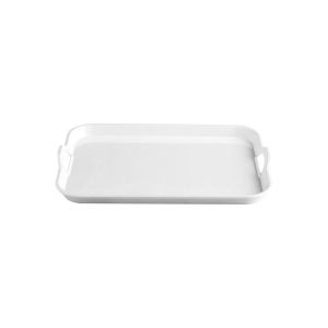 White Serving Tray with 2 Handles 440x320mm