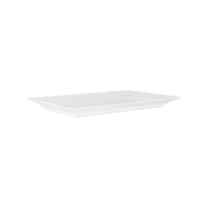 White Rectangular Platter Raised Sides 440x270mm