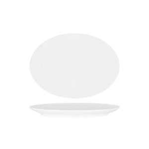 White Oval Coupe Platter 300x220mm