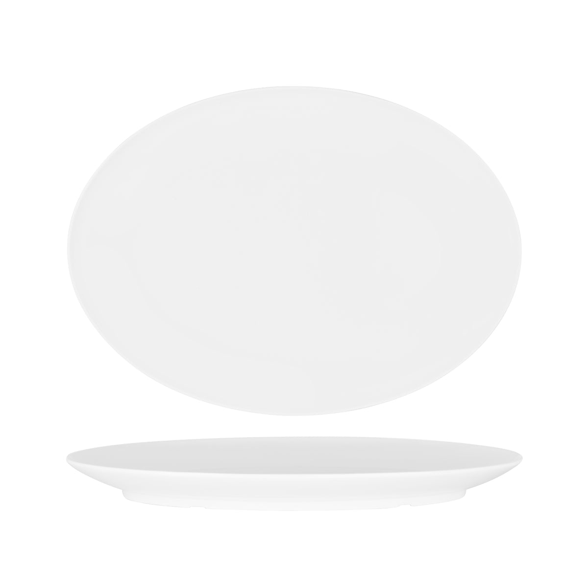 White Oval Coupe Platter 410x295mm