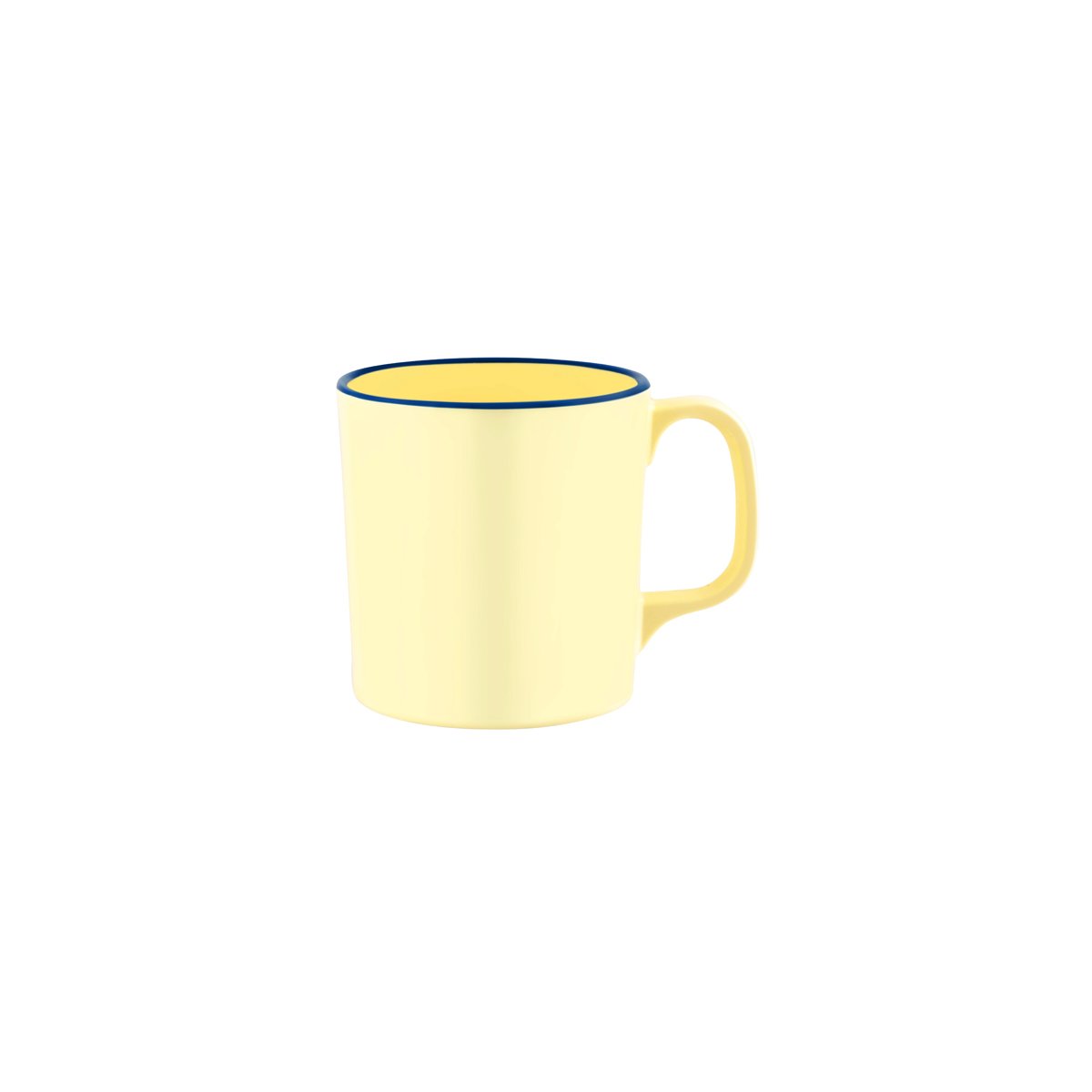 Vintage Yellow / Blue Rim Mug 350ml