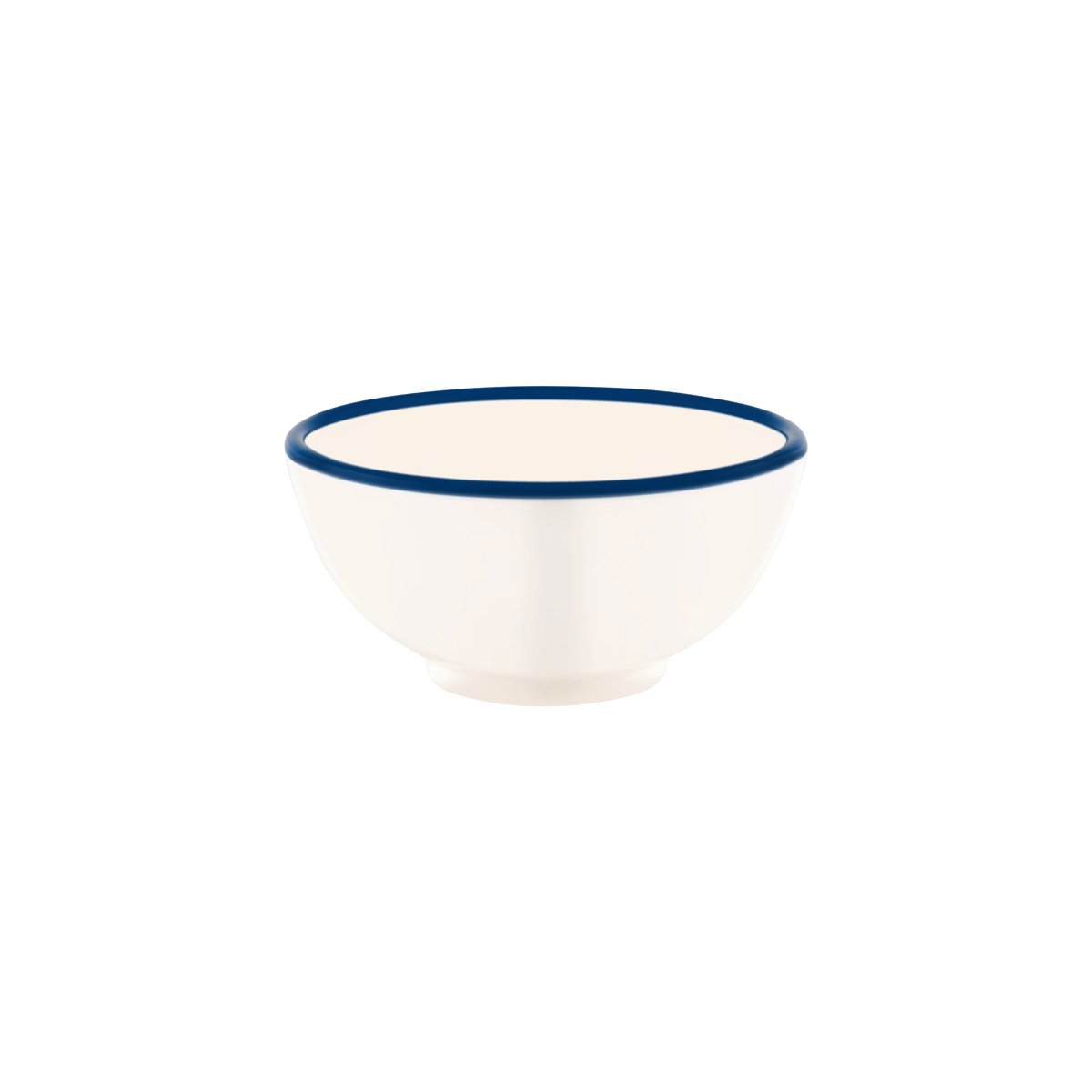 Vintage Cream / Blue Rim Round Bowl 175x80mm / 1100ml