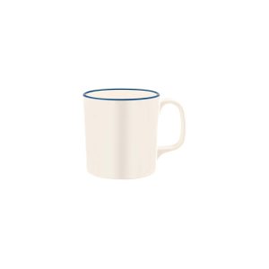 Vintage Cream / Blue Rim Mug 350ml