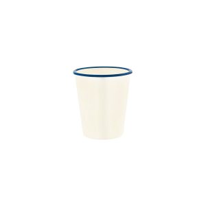 Vintage Cream / Blue Rim Tumbler 270ml