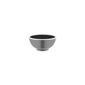 Vintage Grey / White Rim Round Bowl 125x65mm / 430ml