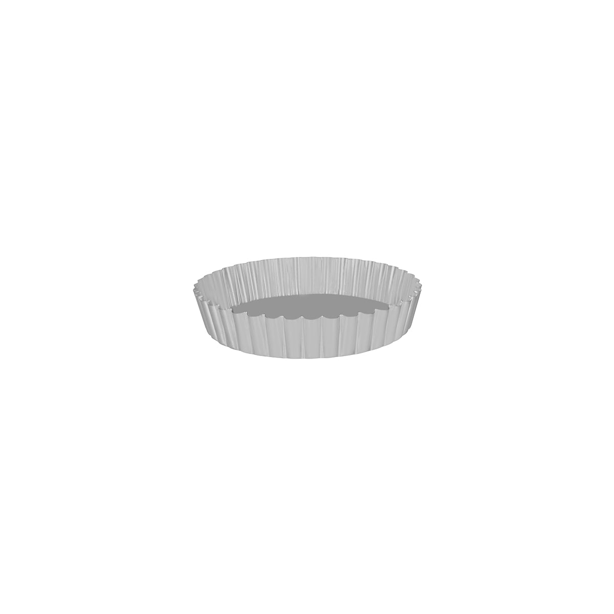 Cake Pan Round Fluted Loose Base 250x47mm