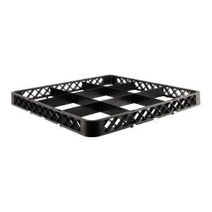 Glass Rack Extender 9 Compartment Black 490x490x45mm