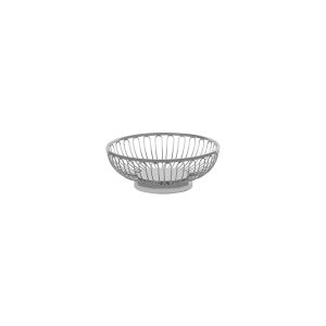 Round Wire Basket Solid Base Stainless Steel 172x60mm