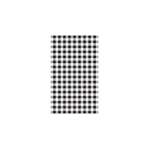 Greaseproof Paper Gingham Black 190x310mm (200 Sheet)