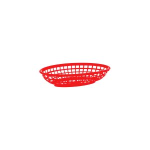 Coney Island Oval Serving Basket Plastic Red 235x150x47mm