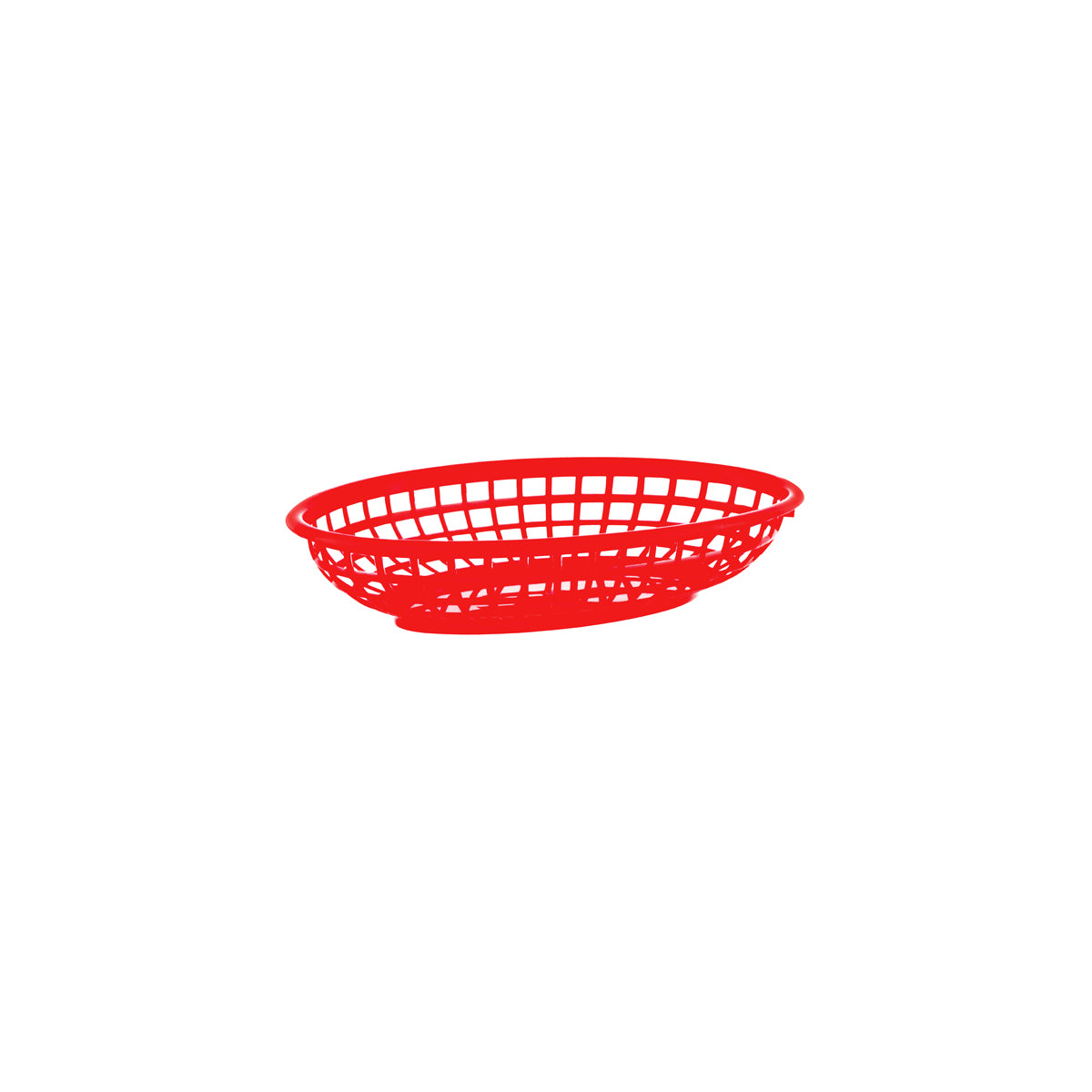 Coney Island Oval Serving Basket Plastic Red 235x150x47mm